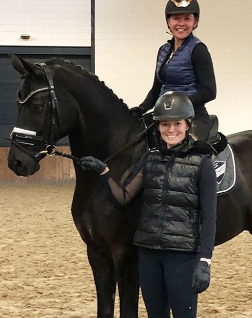 Lisa Apa on Tu Le Merite with trainer Lindsay Kellock by her side