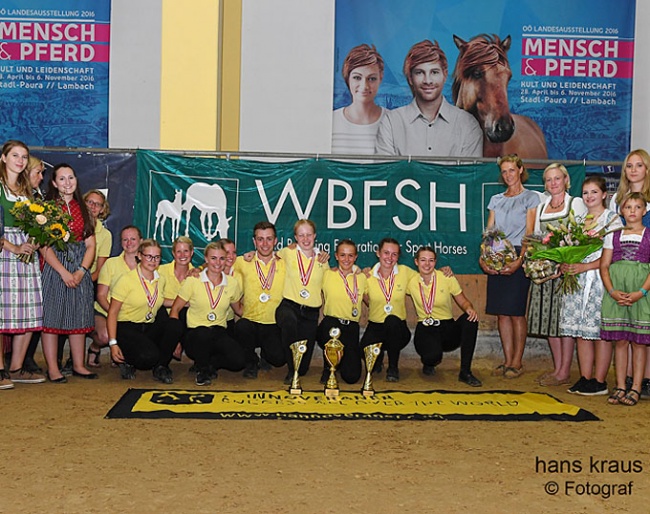Hanoverian Breed Society, Overall Winner of the 2019 WBFSH World Championships for International Young Breeders :: Photo © Hans Kraus