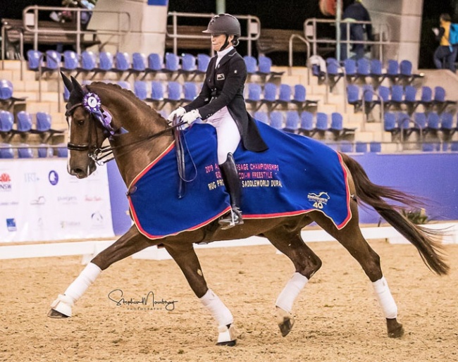 Wendi Williamson and Don Amour MH win the 2019 CDI-W Sydney :: Photo © Stephen Mowbray