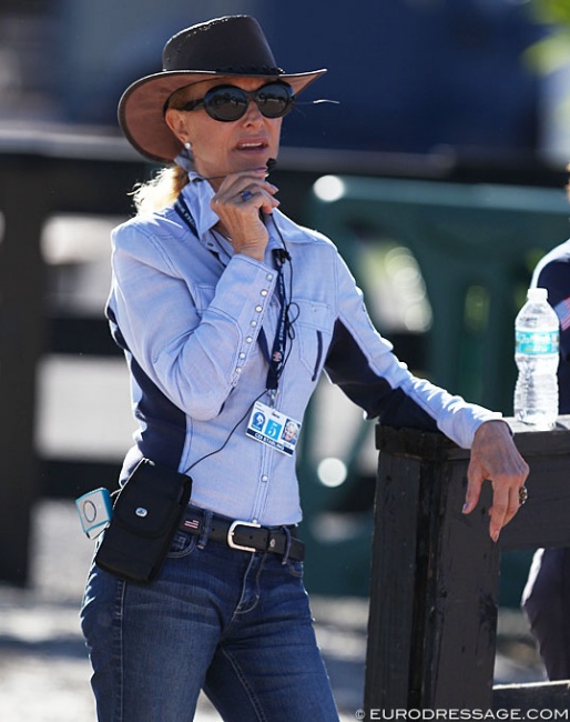 Swedish born American Anne Gribbons, dressage rider, trainer and 5* judge :: Photo © Astrid Appels