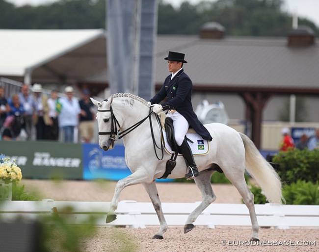 Brazilian Pedro Tavares and Aoleo at the 2018 World Equestrian Games :: Photo © Astrid Appels