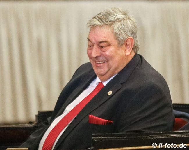 Bernd Richter at the 2019 Westfalian Stallion Licensing on 27 November 2019 :: Photo © LL-foto