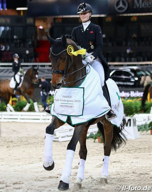 Bianca Nowag and Sir Hohenstein win the 2019 Piaff Forderpreis Finals :: Photo © LL-foto
