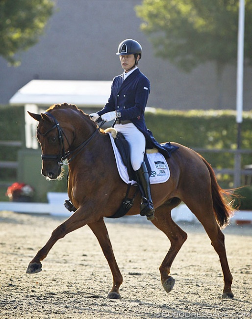 Kazuki Sado and Barolo at the 2019 CDI Waregem :: Photo © Astrid Appels