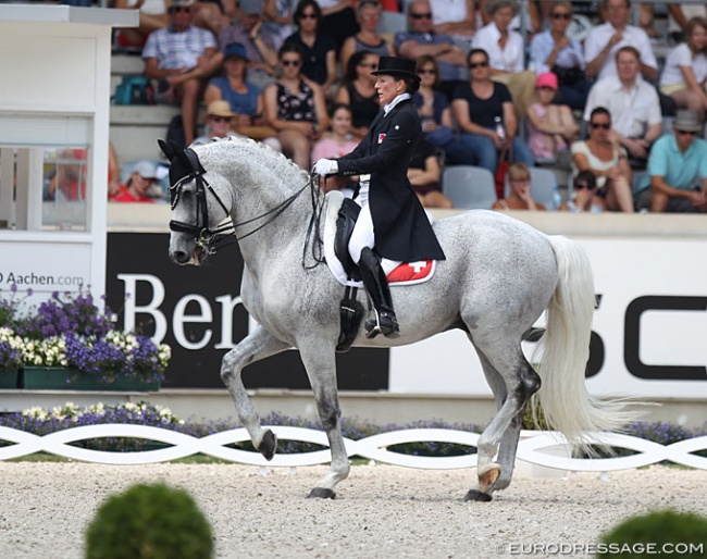 Anna-Mengia Aerne-Caliezi and Rafaello va Bene at the 2018 CDIO Aachen :: Photo © Astrid Appels