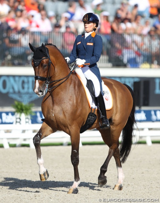 Anne Meulendijks and Avanti at the 2019 European Dressage Championships :: Photo © Astrid Appels