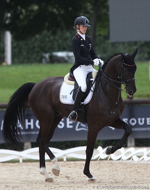 Ann-Kathrin Lindner on Sunfire at the 2019 European Under 25 Championships :: Photo © Astrid Appels