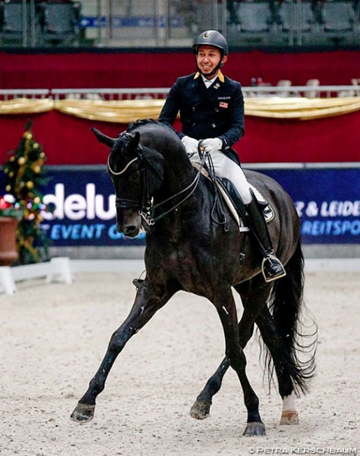 Malaysian Qabil Ambak competing all over Europe, here at the CDI-W Salzburg, in pursuit of Olympic qualification :: Photo © Petra Kerschbaum