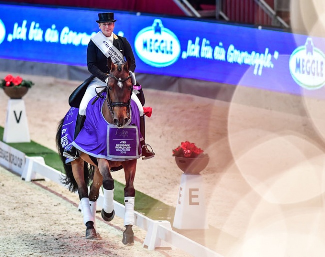 Germany’s Isabell Werth on Emilio at the  World Cup™ 2019/2020 Western European League qualifier at Salzburg, Austria :: Photo © Daniel Kaiser