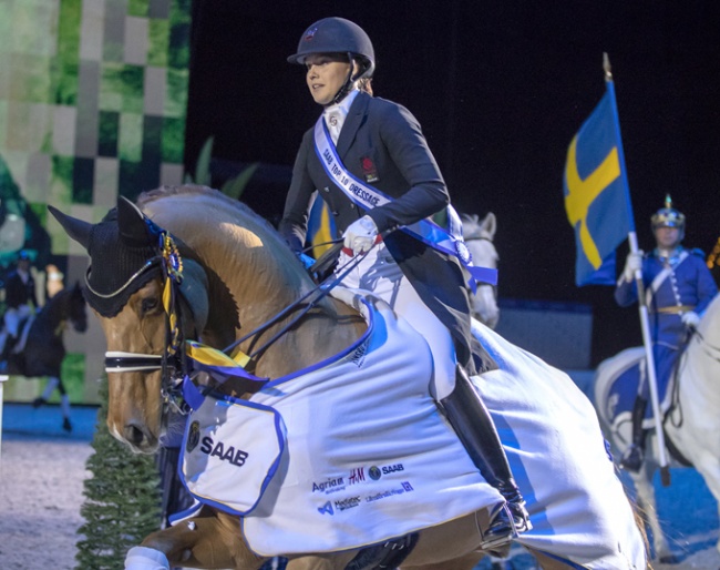 Dufour and Cassidy win the 2019 CDI Stockholm Grand Prix Kur to Music :: Photo © Ronald Thunholm