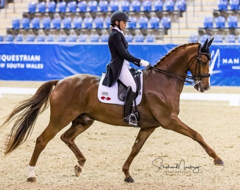 Wendi Williamson and Don Amour MH win the 2019 CDI Sydney :: Photo © Stephen Mowbray