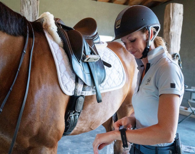 U.S. number one Grand Prix rider Laura Graves uses Hylofit in her daily training programme