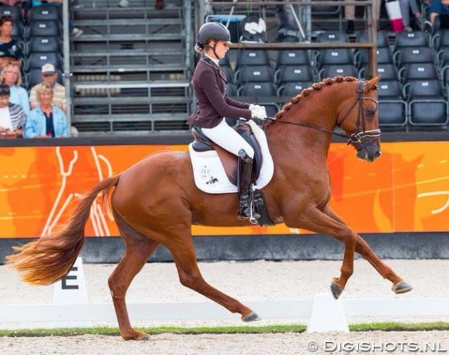 Dinja van Liere and Johnny Cash in the 2018 Pavo Cup Finals :: Photo © Digishots