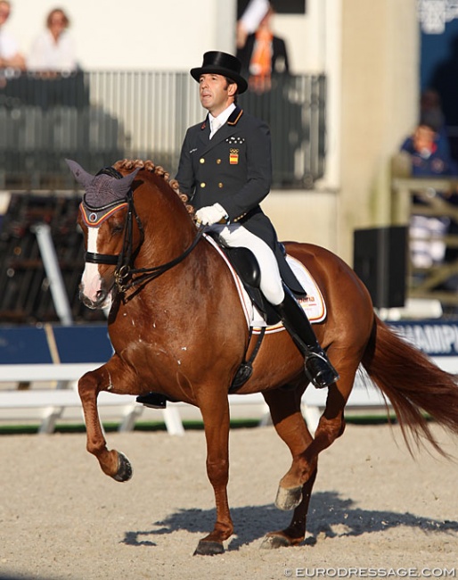 Spain's top performing pair at the 2019 European Dressage Championships: Claudio Castilla Ruiz on Alcaide :: Photo © Astrid Appels