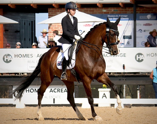 Australian Zoe Vorenas and Neversfelde Kipling competing at the 2020 CPEDI Boneo in Australia :: Photo © Australian Equestrian Team