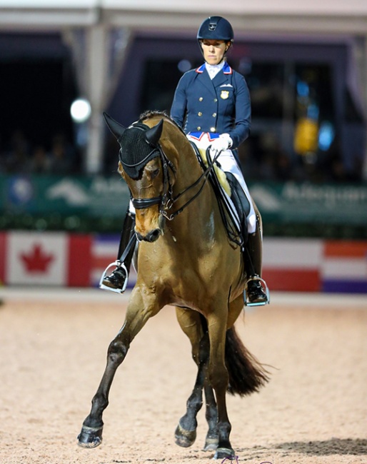 Olivia Lagoy-Weltz and Rassing's Lonoir at the 2020 CDI-W Wellington :: Photo © Sue Stickle