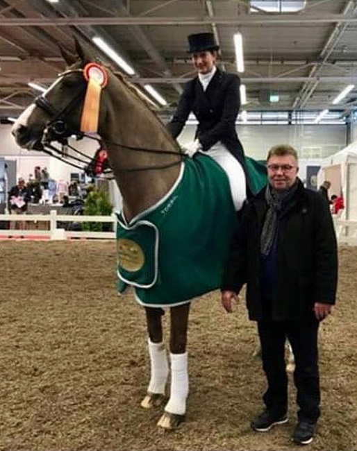 Breeder Herbert Laumann with Stefanie Wolf on For Comtess Royal