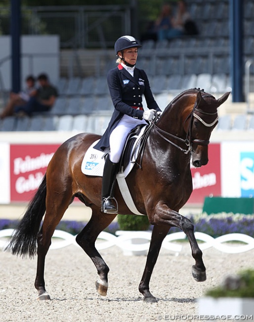 Ingrid Klimke and Bluetooth at the 2018 CDIO Aachen :: Photo © Astrid Appels