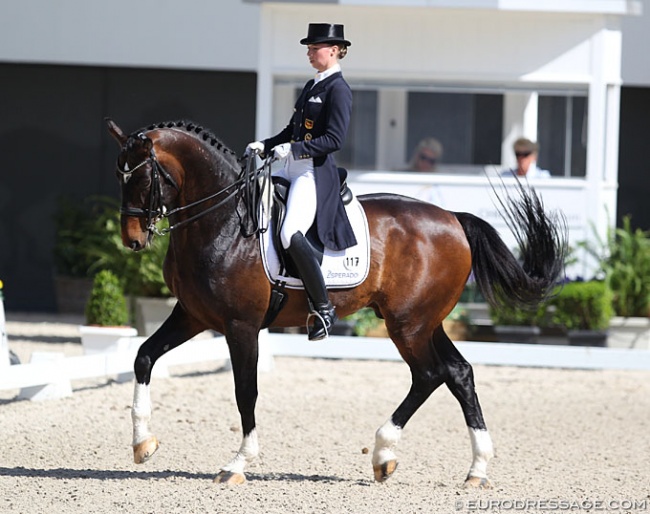 Fabienne Lutkemeier and Capo at the 2018 CDI Aachen Dressage Days :: Photo © Astrid Appels