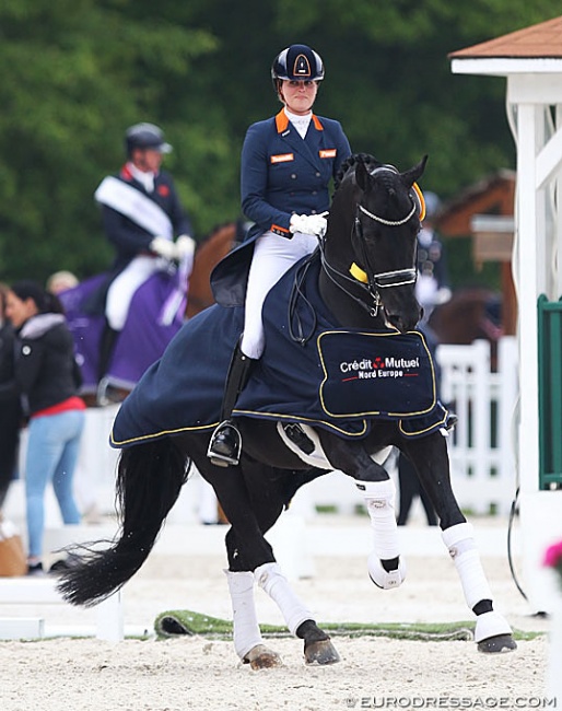 Dutch team rider Emmelie Scholtens won the GP Kur to Music at the 2019 CDIO Compiègne :: Photo © Astrid Appels