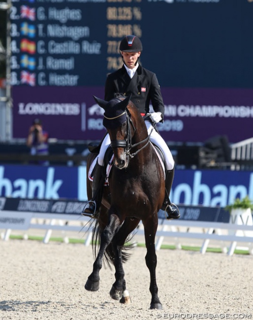 Daniel Bachmann Andersen and Blue Hors Zack at the 2019 European Dressage Championships :: Photo © Astrid Appels