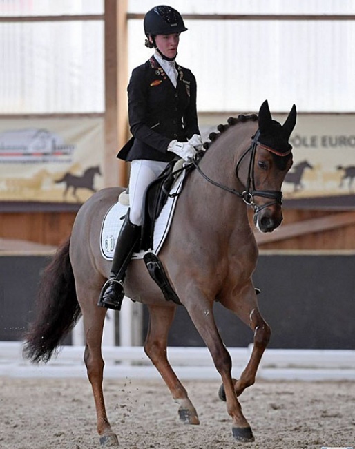 Shona Benner and Der Kleine Sunnyboy at the 2020 CDI Le Mans :: Photo © Les Garennes