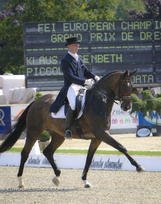 Klaus Husenbeth and Piccolino at the 2005 European Dressage Championships in Hagen :: Photo © Astrid Appels