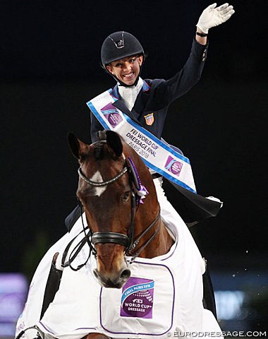 Laura Graves and Verdades at the 2018 World Cup Finals in Paris :: Photo © Astrid Appels