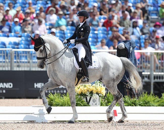 Emma Kanerva and Heartbreaker at the 2018 World Equestrian Games :: Photo © Astrid Appels