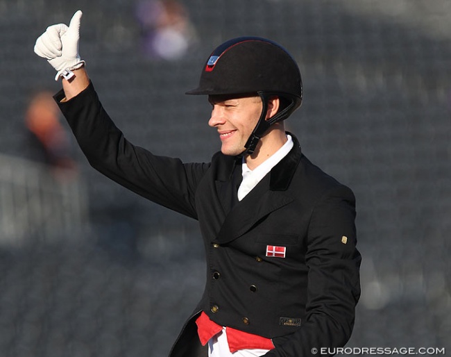 Daniel Bachmann Andersen at the 2019 European Dressage Championships :: Photo © Astrid Appels