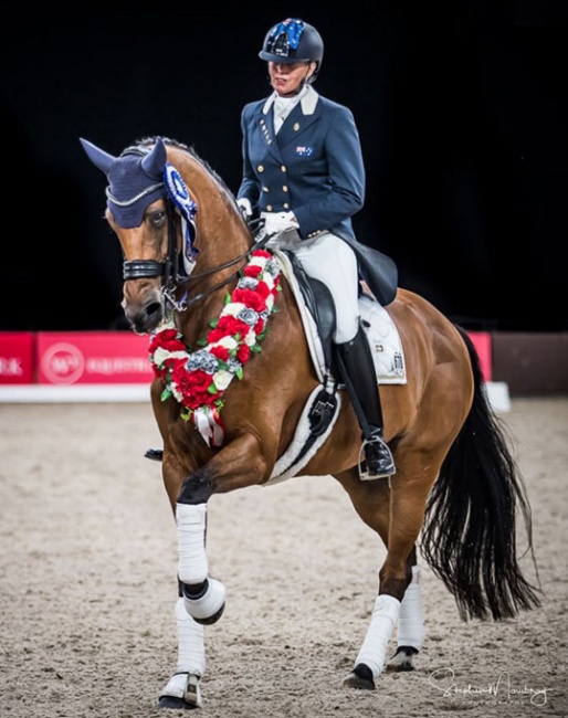 Mary Hanna and Calanta win the GP and GP Kur on week two at the 2020 CDI Bawley Point :: Photo © Stephen Mowbray