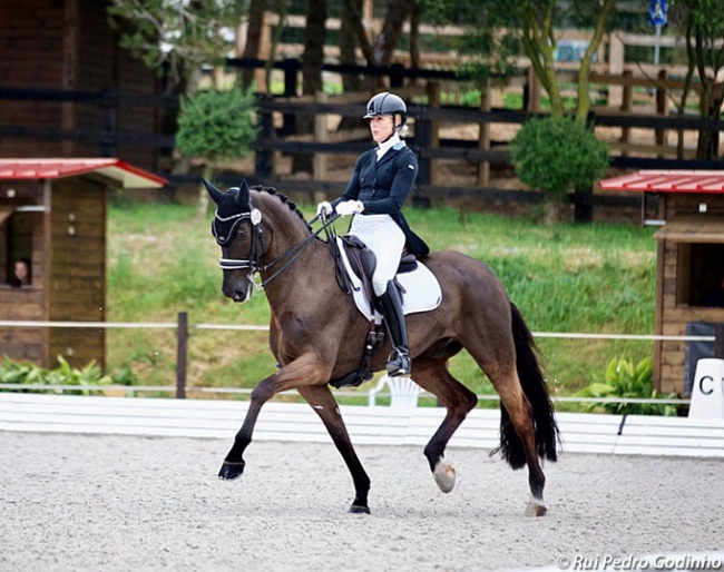 Joanna Robinson and San Coco di Amore at the 2020 CDI Cascais :: Photo © Rui Pedro Godinho