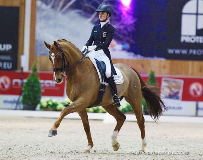 Helen Erbe and Fürst Kasper at the 2020 CDI Lier :: Photo © Astrid Appels