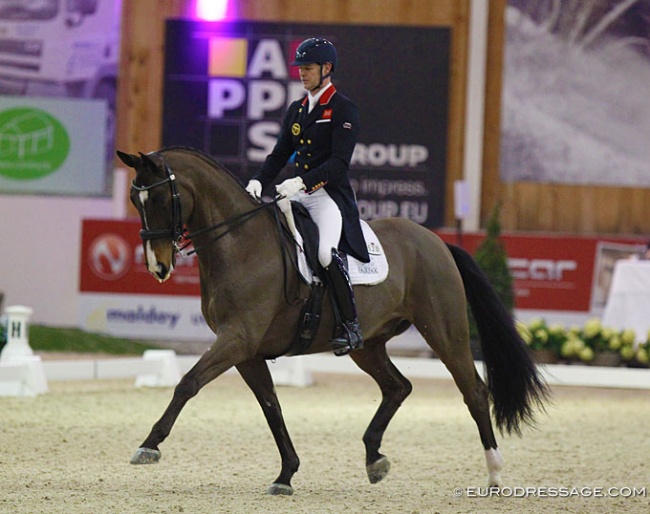 Spencer Wilton and Super Nova at the 2020 CDI Lier :: Photo © Astrid Appels