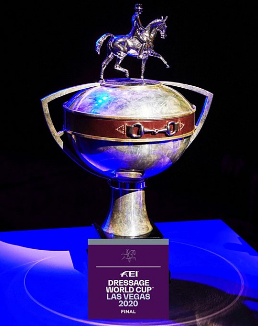 The World Cup Final trophy
