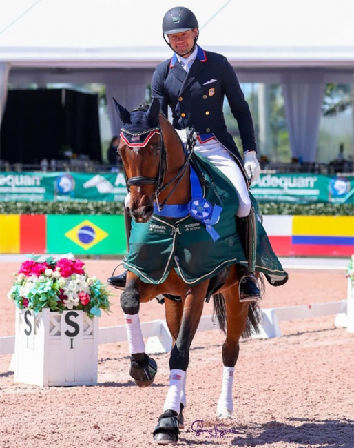 Endel Ots and Sonnenberg's Everdance win the 1* small tour classes at the 2020 Palm Beach Derby :: Photo © Sue Stickle