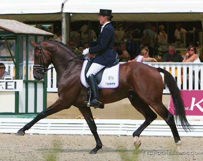 Gerdine Maree and Ziësto at the 2009 World Young Horse Championships :: Photo © Astrid Appels