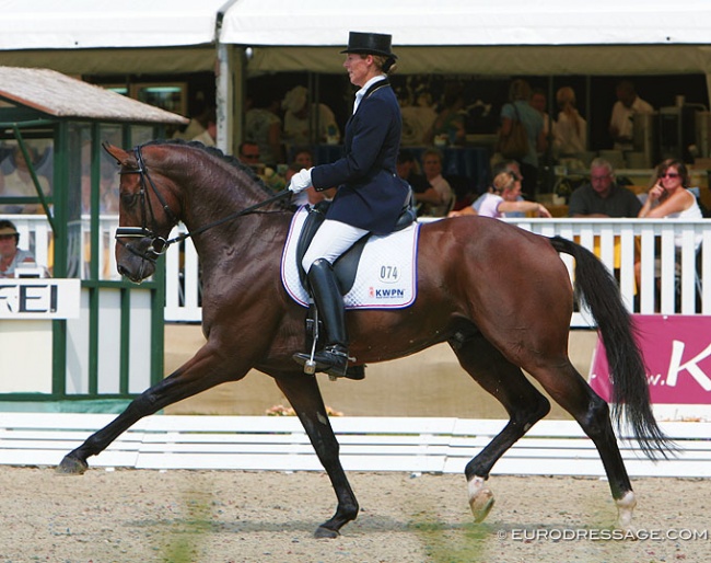 Gerdine Maree and Ziësto at the 2009 World Young Horse Championships :: Photo © Astrid Appels