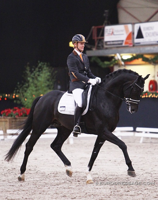 Edward Gal and Jack Sparrow at the 2011 KWPN Stallion Competition show in Roosendaal :: Photo © Astrid Appels