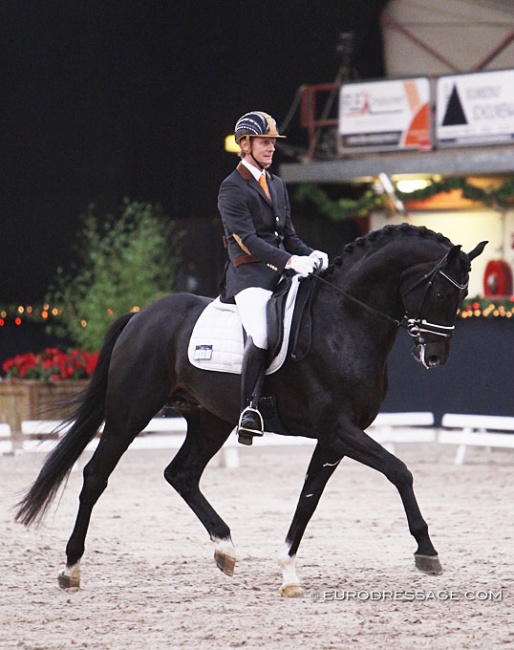 Edward Gal and Jack Sparrow at the 2011 KWPN Stallion Competition show in Roosendaal :: Photo © Astrid Appels