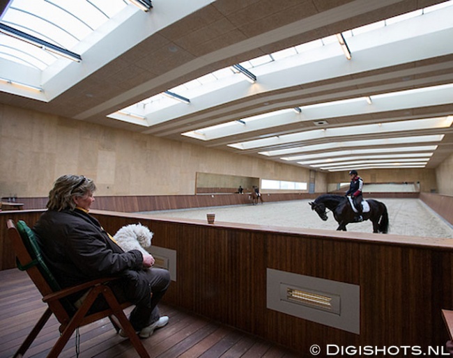 Hanni Toosbuy Kasprzak and daughter anna at the Ecco stables in Haderslev, Denmark :: Photo © Digishots