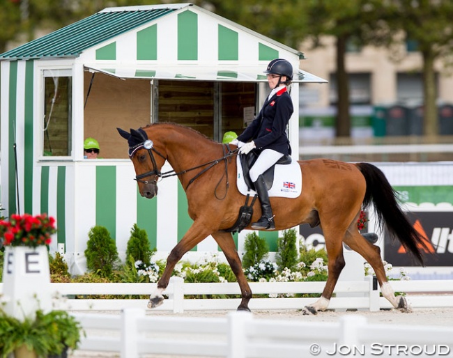 Sophie Christiansen and Janeiro at the 2014 World Equestrian Games in Caen :: Photo © Jon Stroud