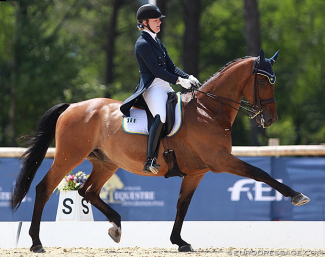Alva Lander and Herbie Hancock Graftebjerg at the 2015 European Young Riders Championships :: Photo © Astrid Appels