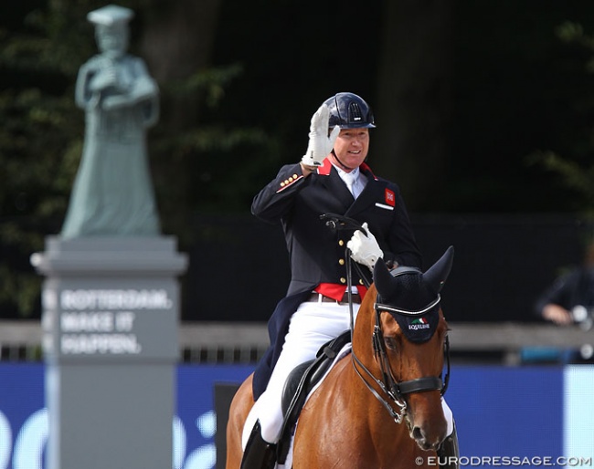 Gareth Hughes and Briolinca at the 2019 European Dressage Championships in Rotterdam :: Photo © Astrid Appels