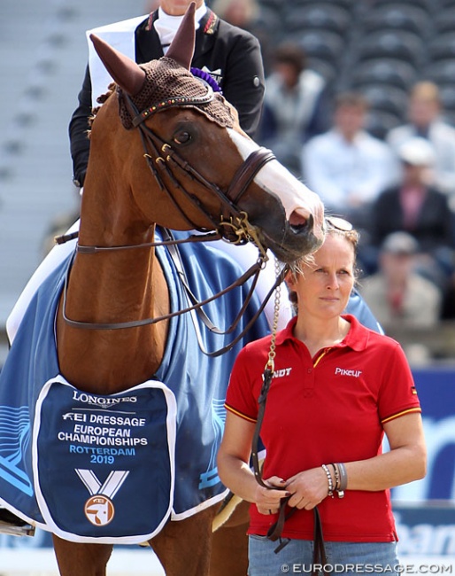 Steffi Wiegard and Bella Rose at the 2019 European Dressage Championships :: Photo © Astrid Appels