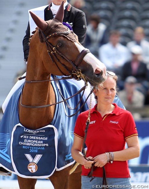 Steffi Wiegard and Bella Rose at the 2019 European Dressage Championships :: Photo © Astrid Appels