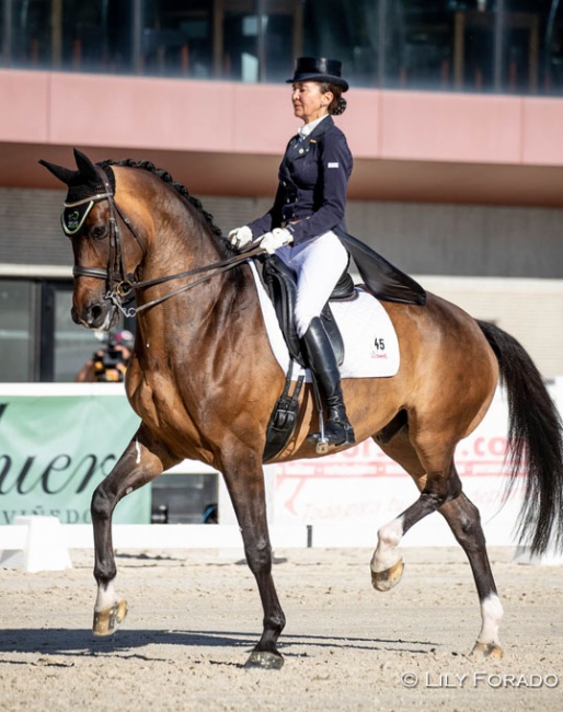 Beatriz Ferrer-Salat and Elegance at the 2019 Spanish Dressage Championships in Segovia :: Photo © Lily Forado
