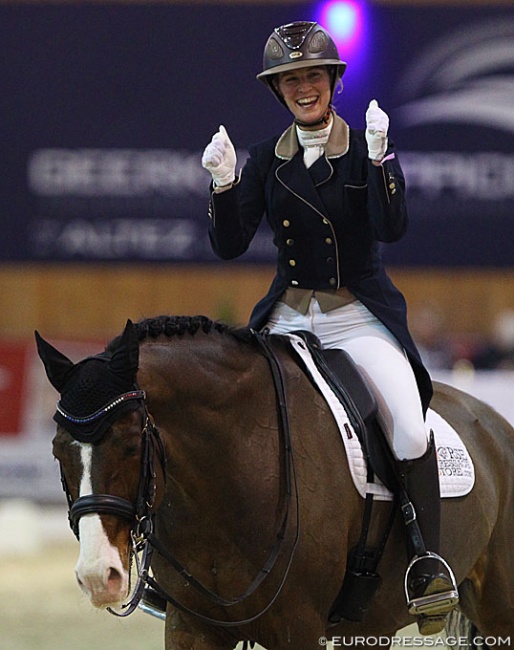 Camille Cheret-Judet and Duke of Swing at the 2020 CDI Lier :: Photo © Astrid Appels