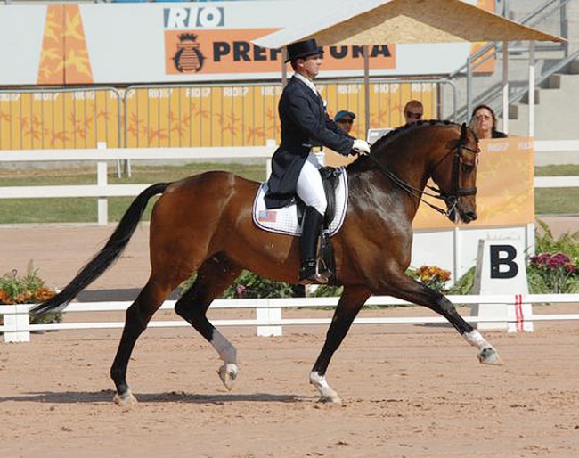 Christopher Hickey and Regent at the 2007 Pan American Games in Rio de Janeiro :: Photo © Diana de Rosa