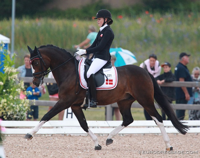 Sara van Deurs Petersen and Farbenfroh at the 2015 European Pony Championships :: Photo © Astrid Appels